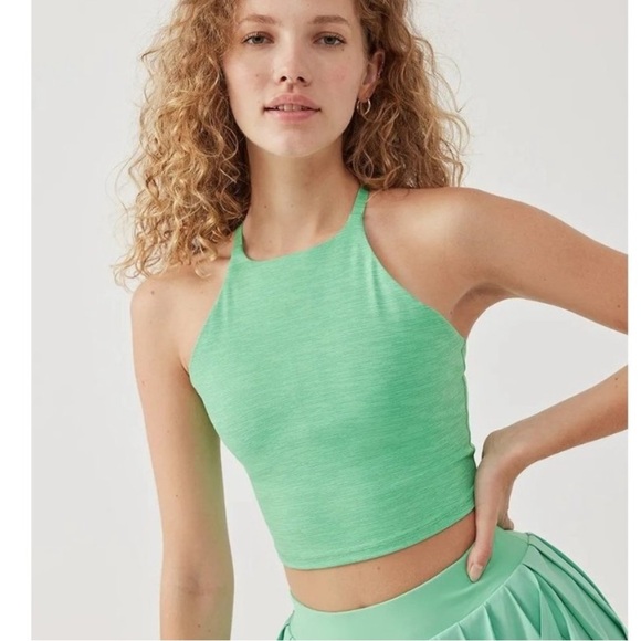 NWT OUTDOOR VOICES Move Free Jadelite Criss Cross Tank - Picture 1 of 7